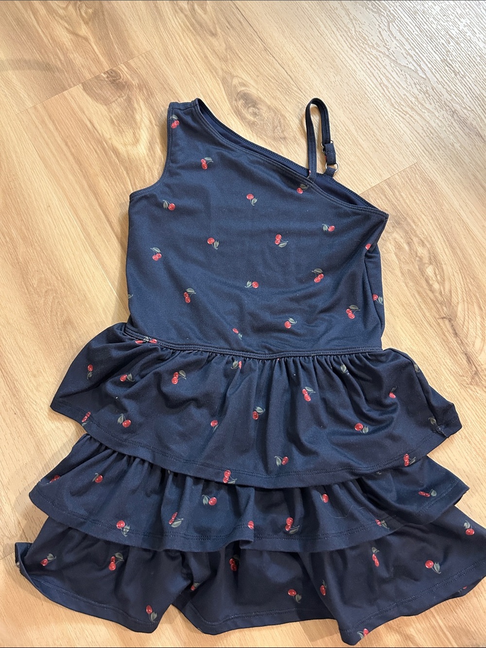 abercrombie kids navy ypb asymmetrical ruffle mini dress